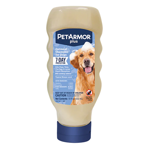 PetArmor Plus Oatmeal Shampoo for Dogs 7-Day Protection SpadezStore