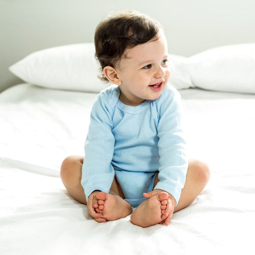 Bambini Boys Pastel Long Sleeve Onezie SpadezStore