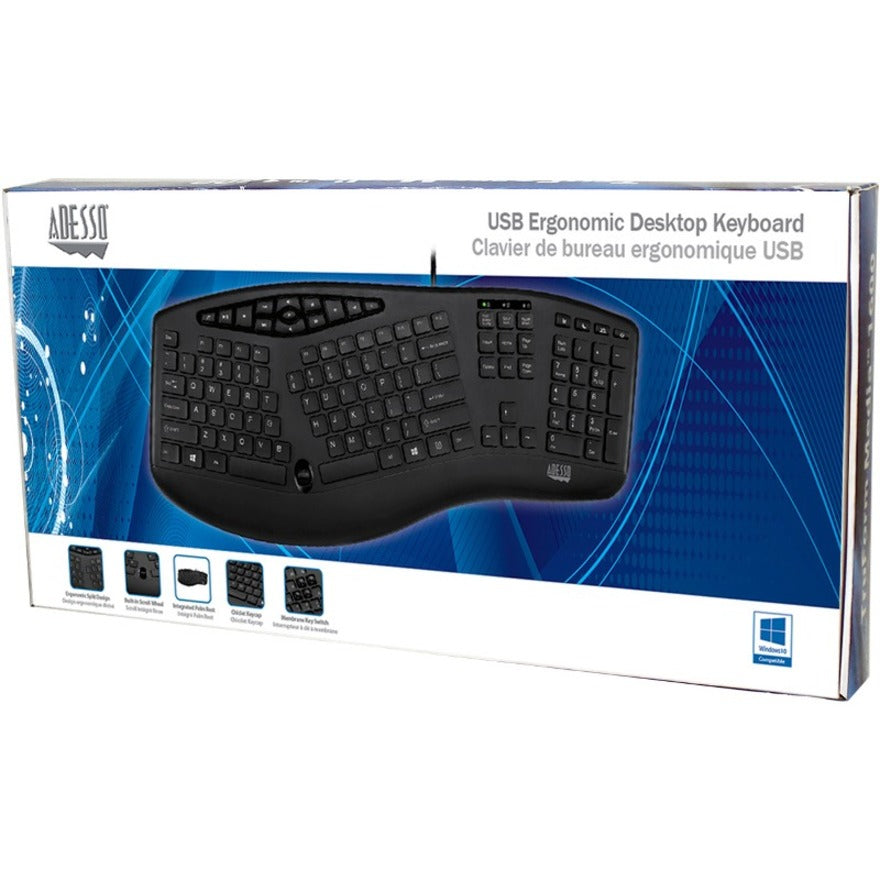 Adesso TruForm Ergonomic Desktop Keyboard SpadezStore