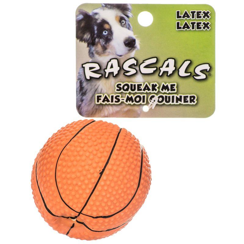 Coastal Pet Rascals Latex Basketball Dog Toy SpadezStore