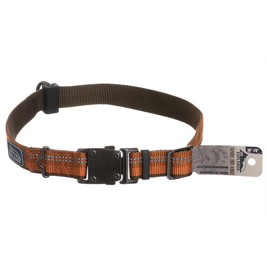 K9 Explorer Reflective Adjustable Dog Collar - Campfire Orange SpadezStore