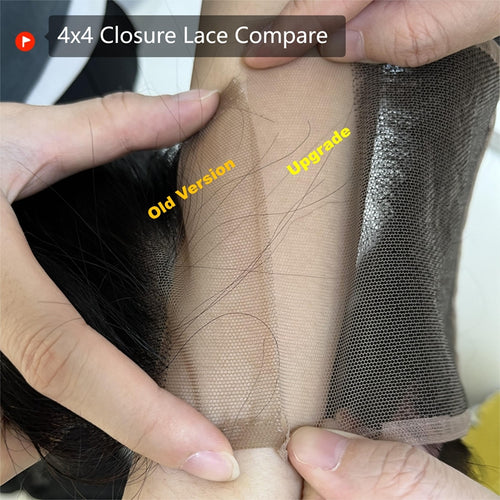4.5" x 4.5" Body Wave Lace Closure Natural Black SpadezStore