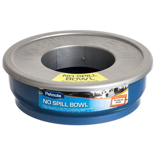 Petmate No-Spill Travel Bowl - Blue SpadezStore