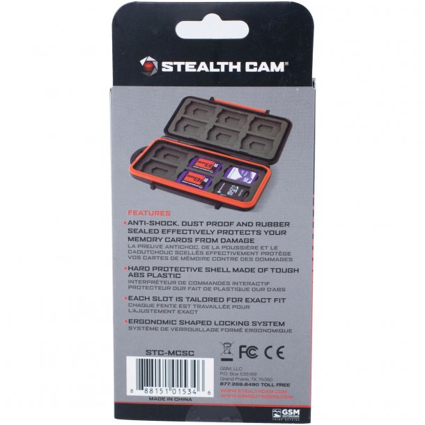 Stealth Cam Memory Card Storage Case SpadezStore