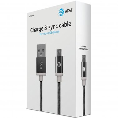 AT&T USB to Micro USB Charge & Sync Cable 5ft SpadezStore