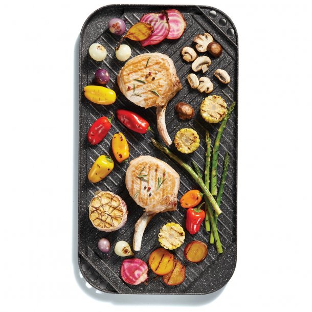 THE ROCK™ by Starfrit® 10.6-Inch x 19.5-Inch Reversible Grill/Griddle SpadezStore