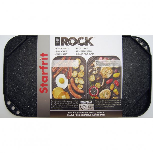 THE ROCK™ by Starfrit® 10.6-Inch x 19.5-Inch Reversible Grill/Griddle SpadezStore