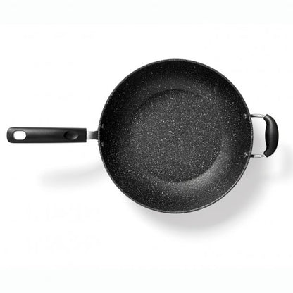 THE ROCK™ by Starfrit® 12.5-Inch Nonstick Wok with Helping Handle SpadezStore