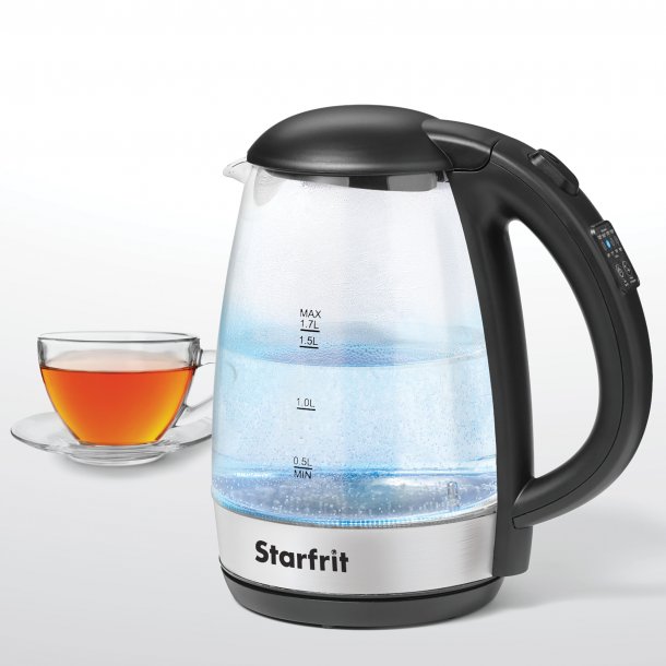 Starfrit 1.7 L 1,500-Watt Glass Electric Kettle SpadezStore