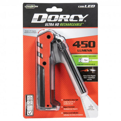 Dorcy 450 Lumen Flex COB Rechargeable Work Light and LED Tip Inspection Flashlight SpadezStore