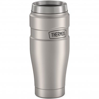 Thermos 16-Ounce Stainless King™ Stainless Steel Travel Tumbler Matte Steel SpadezStore