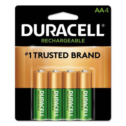 Duracell Rechargeable NiMH Batteries, AA, 4 Batteries SpadezStore