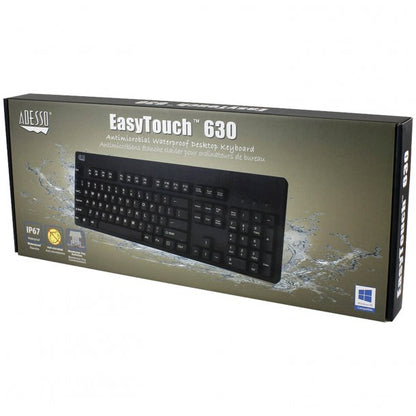Adesso EasyTouch Antimicrobial Waterproof Keyboard SpadezStore