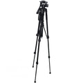 Vivitar Professional Tripod with 3-Way Fluid Pan Head 57 Inches SpadezStore