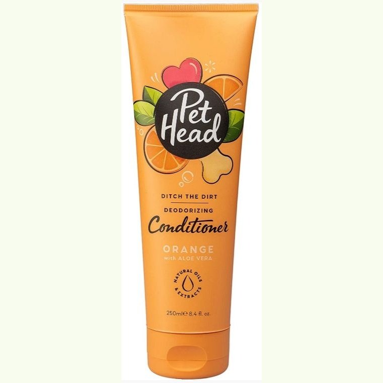 Pet Head Ditch the Dirt Deodorizing Conditioner for Dogs Orange with Aloe Vera SpadezStore