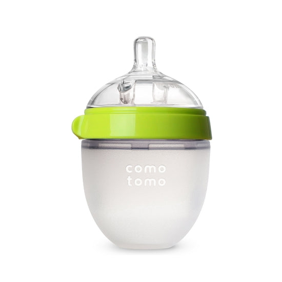 Comotomo Baby Bottle, Single Pack - 5oz - Green SpadezStore