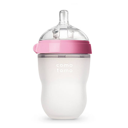 Comotomo Baby Bottle, Single Pack - 8oz - Pink SpadezStore