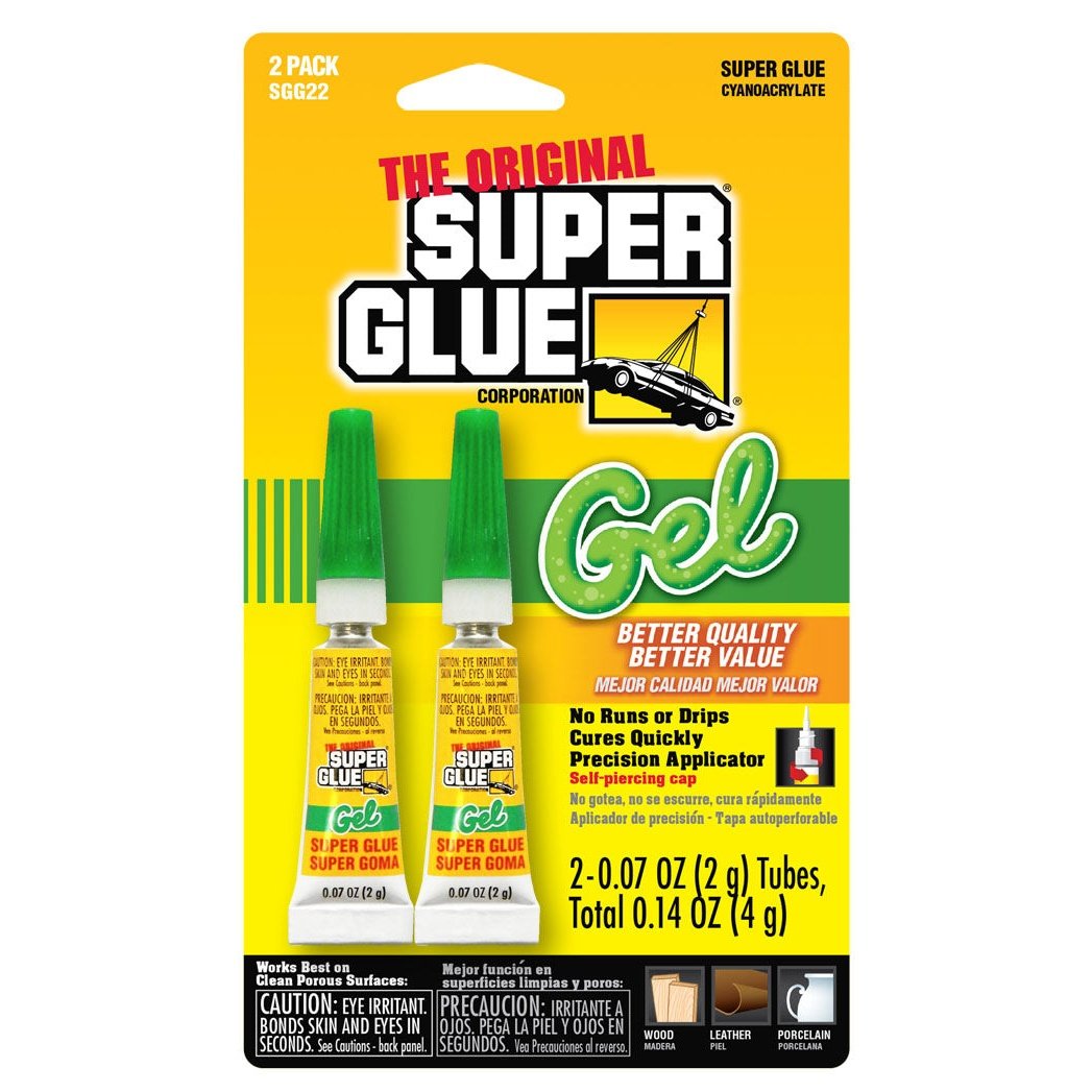 The Original SuperGlue Thick-Gel Super Glue Tube Double Pack SpadezStore