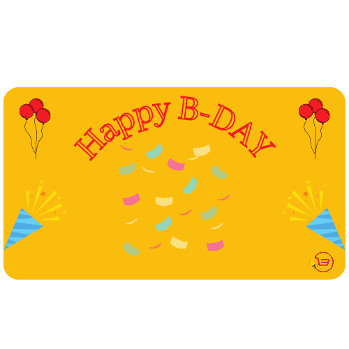 SpadezStore Happy B-Day Digital Gift Card SpadezStore