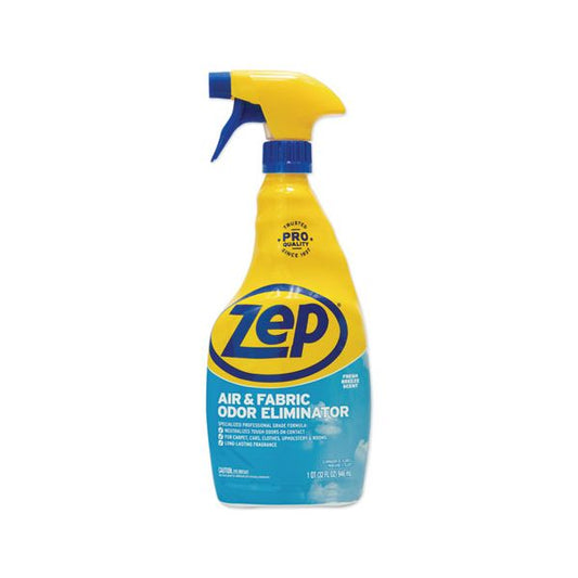 Zep Commercial Air and Fabric Odor Eliminator, Fresh Scent, 32 oz Spray Bottle SpadezStore