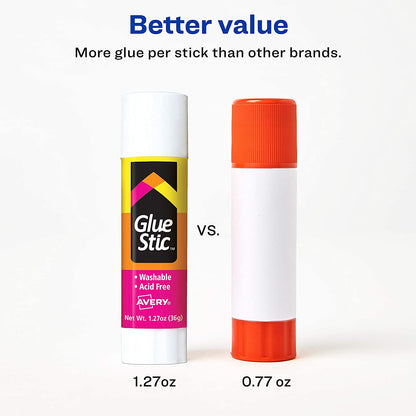 Avery Permanent Glue Stic 6 Pack, 7.62 oz SpadezStore