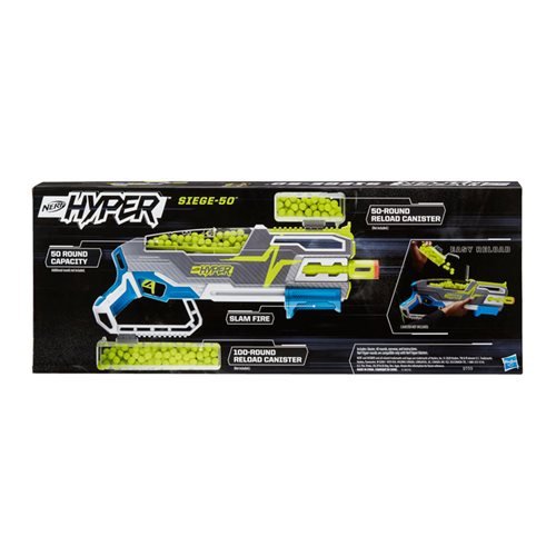 Nerf Hyper Siege-50 Pump-Action Blaster SpadezStore