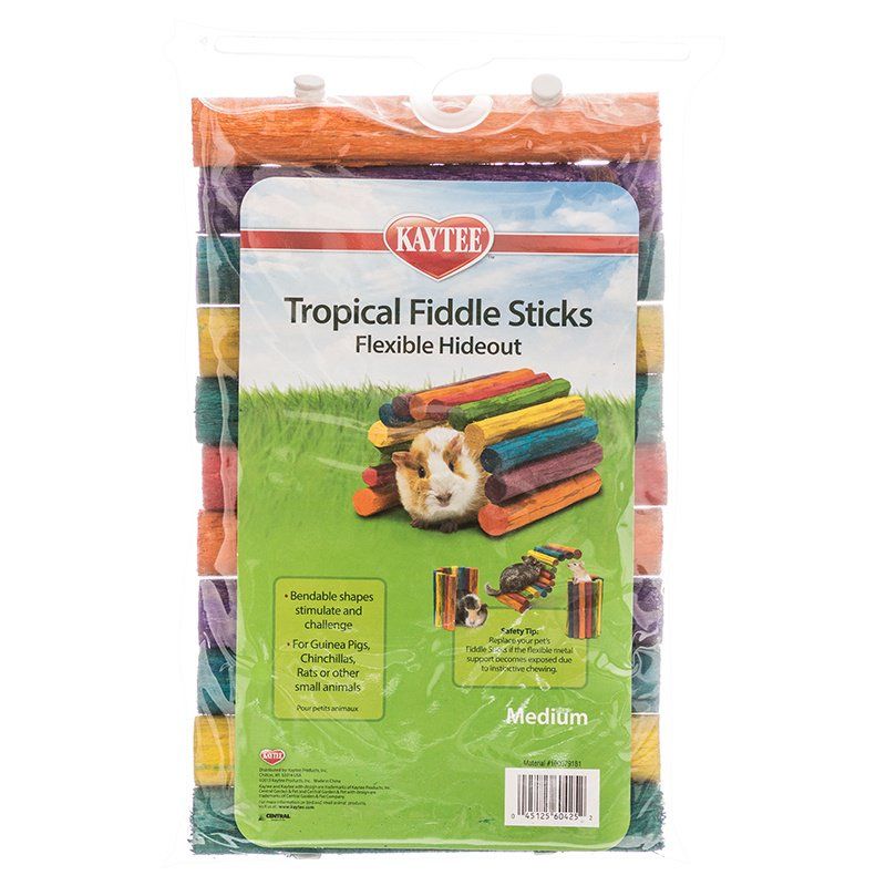 Kaytee Tropical Fiddle Sticks Flexible Hide Out SpadezStore