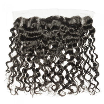 Natural Wavy Lace 100% Virgin Hair Frontal 13" x 4" SpadezStore